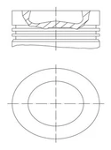 MAHLE 028PI00121000 MOTOR PİSTON SEGMAN POLO-GOLF6-CADDY-JETTA-A3-LEON 79.50mm CAYA-CAYB-CAYC-CAYD-CFWA 1.2-1.6 TDI STD 03L107065J - 1