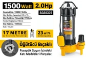 SGS PROFESYONEL FOSEPTİK DALGIÇ POMPA 1500W /2HP thumbnail 2