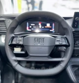 DİKİŞLİ DİREKSİYON KILIFI SİYAH DERİ NOKTALI DERİ SİYAH DİKİŞLİ FIAT SCUDA BİREBİR UYUM thumbnail 1