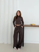 Balıkçı yaka örme takım kahve st265865 thumbnail 5