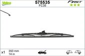 VALEO 575535 SİLECEK SÜPÜRGESİ 35cm x1 NORMAL TİP FİRST ÜNİVERSAL BMP350-1-BMP350 - 1