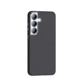 Galaxy S25 Plus Kılıf M-safe Şarj Özellikli Karbon Fiber Görünümlü Zore Gros Kapak - 2
