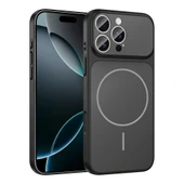 Apple iPhone 16 Pro Max Kılıf Zore M-Safe Şarj Özellikli Kamera Korumalı Formen Kapak thumbnail 1