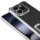 Xiaomi Redmi Note 14 5G Kılıf Kamera Korumalı Logo Gösteren Zore Omega Kapak - 11