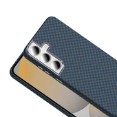 Galaxy S24 FE Kılıf M-safe Şarj Özellikli Karbon Fiber Görünümlü Zore Gros Kapak - 11