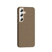 Galaxy S24 FE Kılıf M-safe Şarj Özellikli Karbon Fiber Görünümlü Zore Gros Kapak - 1