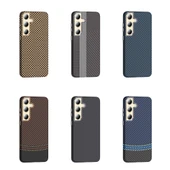 Galaxy S24 Plus Kılıf M-safe Şarj Özellikli Karbon Fiber Görünümlü Zore Gros Kapak - 12