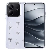 Xiaomi Redmi Note 14 4G Kılıf Airbag Tasarımlı Simli Şeffaf Zore Kutup Kapak - 1