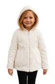 Peluş Kız Çocuk Mont - 6