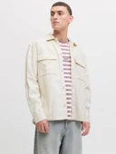 JJEPERFECT CORDUROY OVERSHIRT LS SN Antique White Antique White XL thumbnail 2