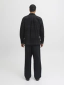 JPRRAYLE MELANGE CHECK L/S OVERSHIRT SN Black Beauty Black Beauty L thumbnail 4