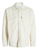 JJEPERFECT CORDUROY OVERSHIRT LS SN Antique White Antique White XL thumbnail 1