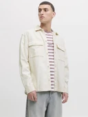 JJEPERFECT CORDUROY OVERSHIRT LS SN Antique White Antique White L thumbnail 2