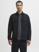 JPRRAYLE MELANGE CHECK L/S OVERSHIRT SN Black Beauty Black Beauty M thumbnail 1