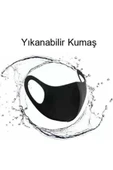 Filtre Nano Teknoloji Siyah Kalın Kumaş Yıkanabilir Yüs Virüs Maskesi - 7