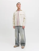 JJEPERFECT CORDUROY OVERSHIRT LS SN Antique White Antique White XL thumbnail 3