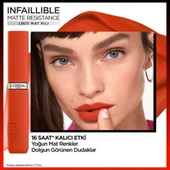 L'Oreal Paris Infaillible Matte Resistance Likit Mat Ruj - 430 A-Lister thumbnail 4