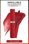 L'Oreal Paris Infaillible Matte Resistance Likit Mat Ruj - 430 A-Lister thumbnail 1