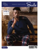 ERKEK UZUN KOLLU LARGE POLAR PİJAMA TAKIMI thumbnail 2