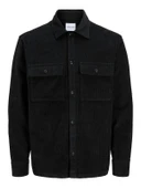 JJEPERFECT CORDUROY OVERSHIRT LS SN Black Black M thumbnail 1