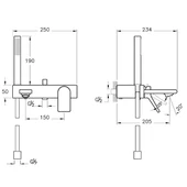 VitrA Memoria A42334 Banyo Bataryası, El Duşlu, Krom - 3