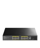 CUDY 16Port 10/100 PoE+2GB Up200W Switch - 1