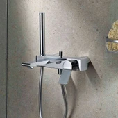 VitrA Memoria A42334 Banyo Bataryası, El Duşlu, Krom - 2