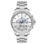 Daniel Klein DK.1.10692.7 Gümüş Aktif Fonksiyonlu Mavi Göstergeli Çelik Kordonlu Takvimli Erkek Kol Saati - 1