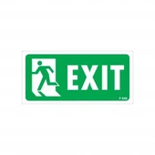Exit Sol Uyarı Levhası 17,5x25 KOD:950 - 1
