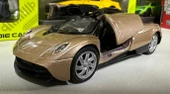 Oyuncak Metal Model Araba 1/36 Çek Bırak Gold Pagani Huayra thumbnail 3
