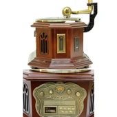 Gramofon Elektronik Plak Çalar Cd Player Radyo Kasetçalar Usb C0099 thumbnail 5