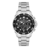 Daniel Klein DK.1.10856.2 Siyah Gümüş Fosforlu Aktif Göstergeli Çelik Kordonlu Erkek Kol Saati - 1