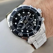 Daniel Klein DK.1.10856.2 Siyah Gümüş Fosforlu Aktif Göstergeli Çelik Kordonlu Erkek Kol Saati - 3