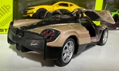 Oyuncak Metal Model Araba 1/36 Çek Bırak Gold Pagani Huayra thumbnail 2