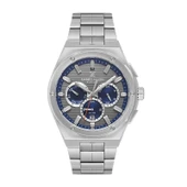 Daniel Klein DKE.1.14071.3 Gri Lacivert Supersport Çelik Kordonlu Premium Çizgili Kadran Takvimli Fonksiyonlu Erkek Kol Saati - 1