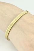 Bileklik Kadın, Kararmayan Paslanmaz Çelik, Ayetel Kürsi, Altın Renk, Model180 thumbnail 1