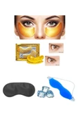3'lü Göz Altı Torba Şişkinik Sıcak Soguk Jel Göz Terapi Bandı Maske Seti - 1