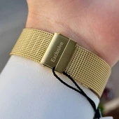 Daniel Klein DK.1.10880.5 Yeşil Gold Fonksiyonlu Takvimli Hasır Kordonlu Erkek Kol Saati thumbnail 4