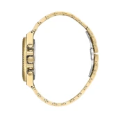 Daniel Klein DKE.1.14075.7 Altın Gold Siyah Roma Rakamlı Çizgili Model Çelik Kordonlu Erkek Kol Saati - 2