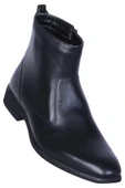 Burç 00705 Siyah Erkek Deri Bot thumbnail 1