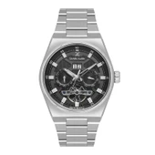Daniel Klein DKE.1.14014.2 Gümüş Siyah Ay Gün Takvimli Fonksiyonlu Çelik Kordonlu Tourbillon Otomatik Erkek Kol Saati - 1