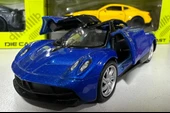 Oyuncak Metal Model Araba 1/36 Çek Bırak Mavi Pagani Huayra thumbnail 5