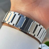 Daniel Klein DKE.1.13981.1 Siyah Gümüş Mikro Kare Desenli Takvimli Fosforlu Çelik Kordonlu Erkek Kol Saati - 4