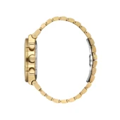 Daniel Klein DKE.1.13996.6 Altın Gold Beyaz Aktif Fonksiyonlu Çizgili Premium Kadran Çelik Kordonlu Erkek Kol Saati thumbnail 2