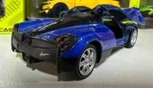 Oyuncak Metal Model Araba 1/36 Çek Bırak Mavi Pagani Huayra thumbnail 4