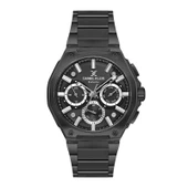 Daniel Klein DKE.1.13677.13 Komple Siyah Çelik Kordonlu Multifonksiyon Gümüş Detaylı Takvimli Erkek Kol Saati - 1