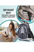 Mavi 8 Telli Şemsiye Unisex Rüzgara Dayanıklı Kırılmayan Erkek Kadın Tam Otomatik Şemsiye 98x58 cm - 6