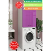 Kenzlife membran çamaşır-kurutma-bulaşık makinesi dolabı mahidevran llabyz düz 180*70*60 mebran kapak mdf gövde thumbnail 1