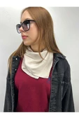 Bej Renk, Fular 7, 55cmx55cm - 1