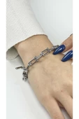 Bileklik, Kararmayan Paslanmaz Çelik, Gümüş Renk, Model378 thumbnail 1